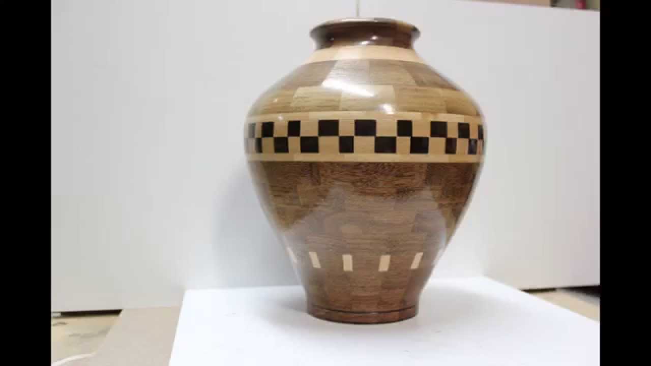 Segmented Vase. Wood turned Design