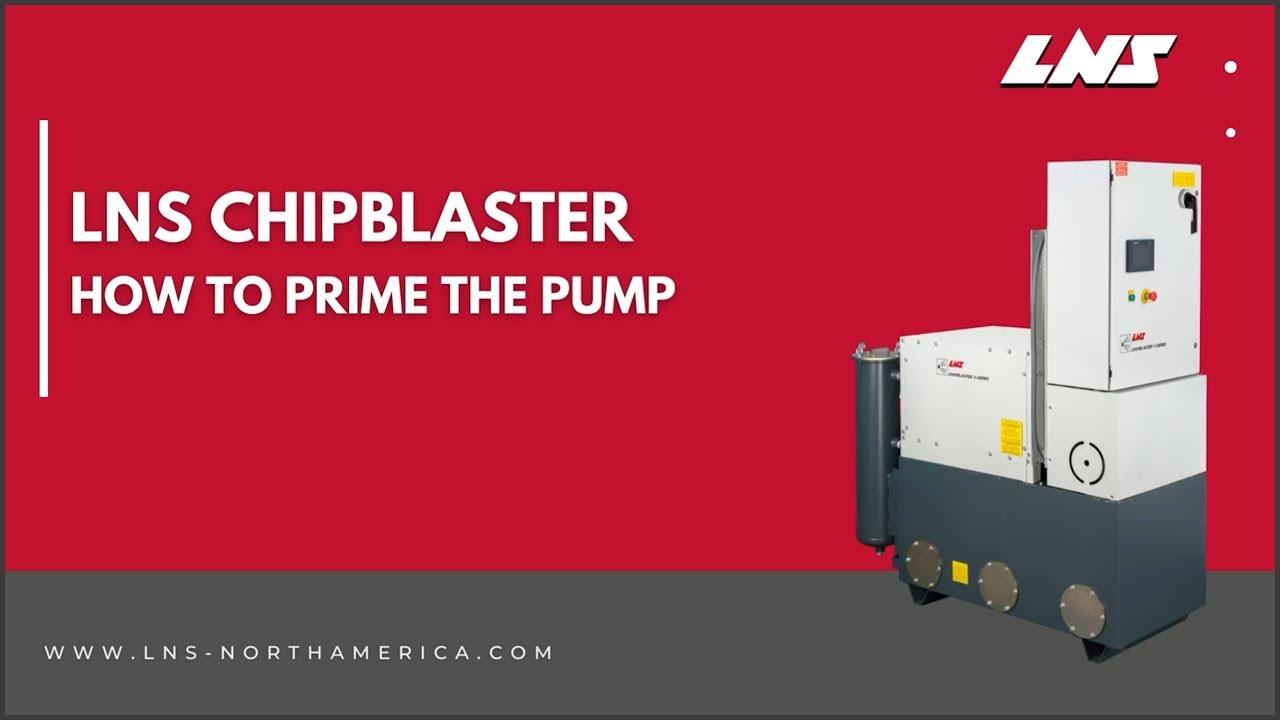 LNS Chipblaster High-Pressure Coolant Systems - How to prime the pump