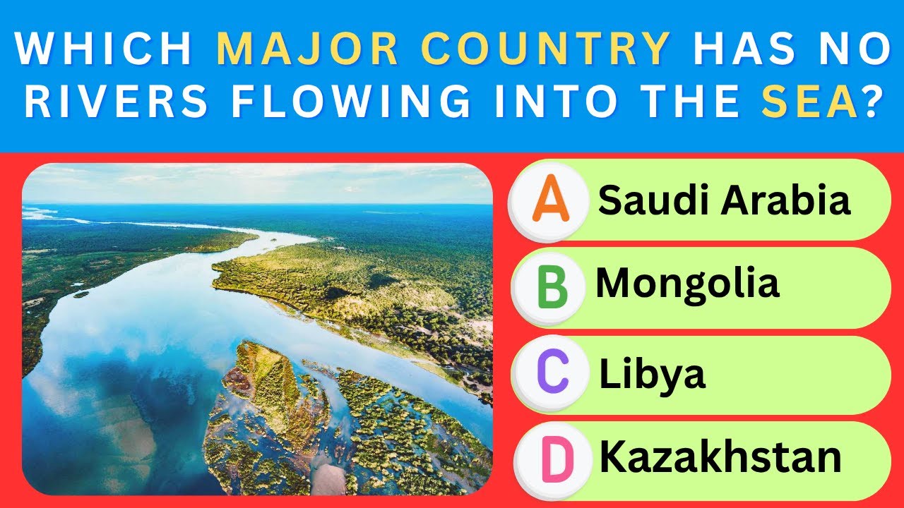 🤯 UNBELIEVABLE Geography Fact: Which Country Has NO Rivers?