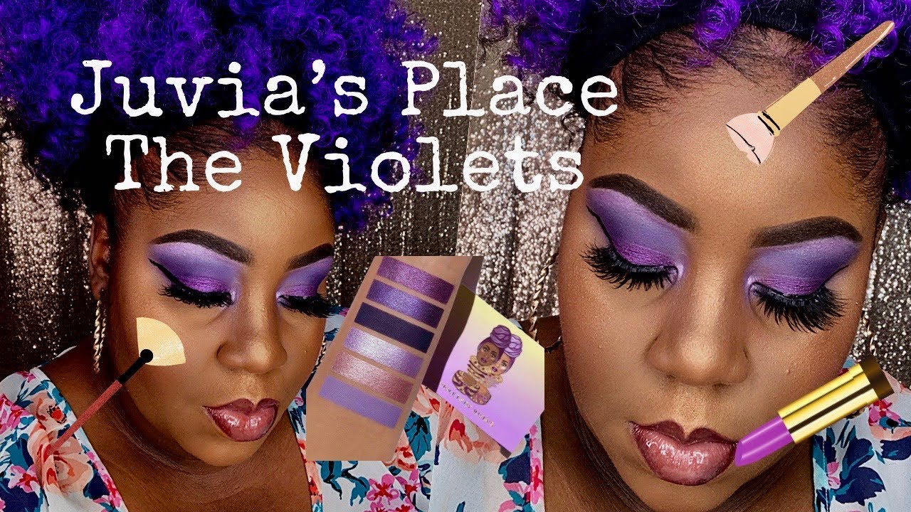 Juvia's Place Eyeshadow Tutorial: The Violets Palette | Dark Skin Friendly |MissUniqueBeautii