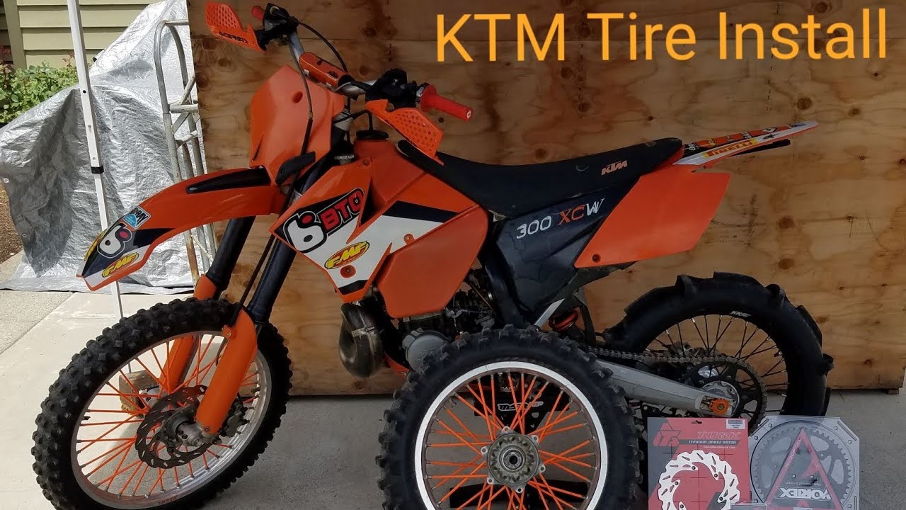 KTM Back Tire Install On 2006 KTM 300 XC-W