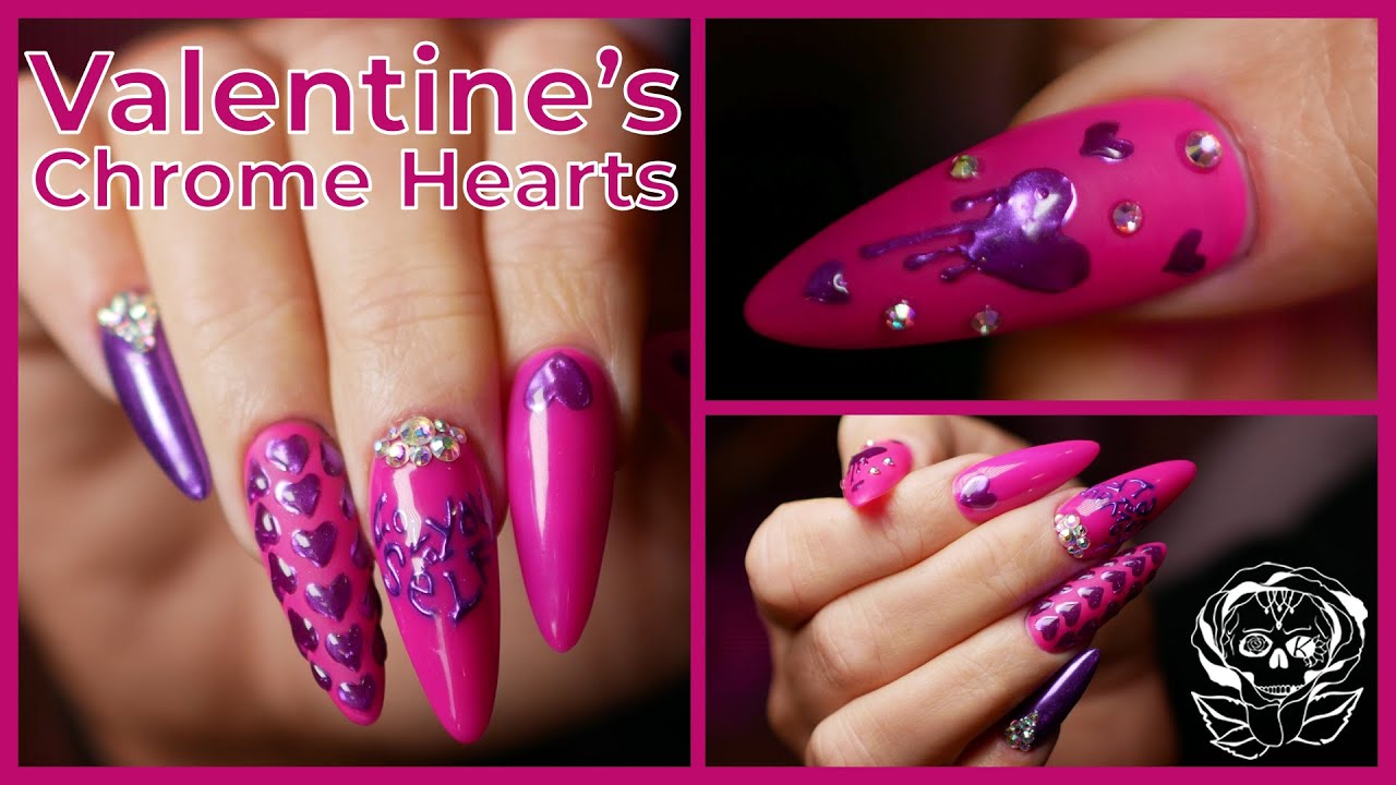 Chrome Valentine's Hearts