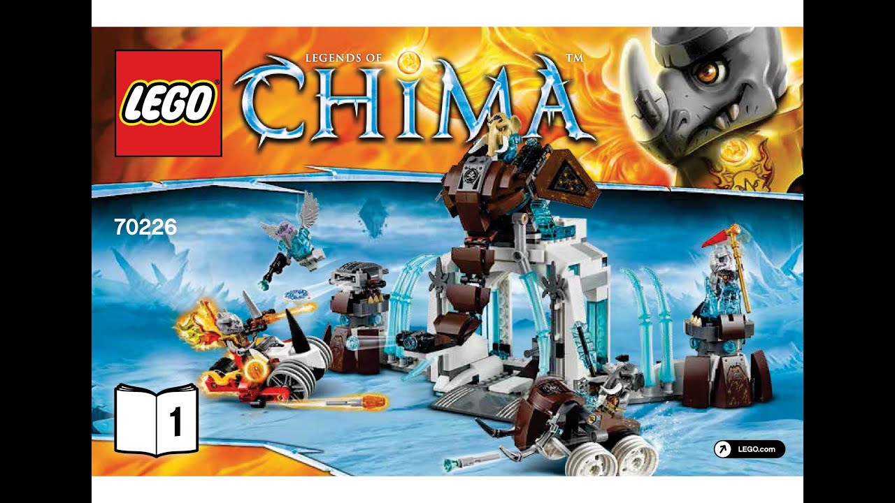 LEGO 70226 Mammoth's Frozen Stronghold Instructions LEGO LEGENDS OF CHIMA 2015