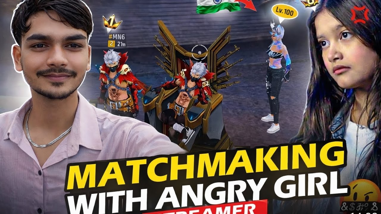  Noob Prank on Angry Girl Streamer 😡🎮 |India Server | Garena FreeFire#FreeFire#IndiaServer#NoobPrank