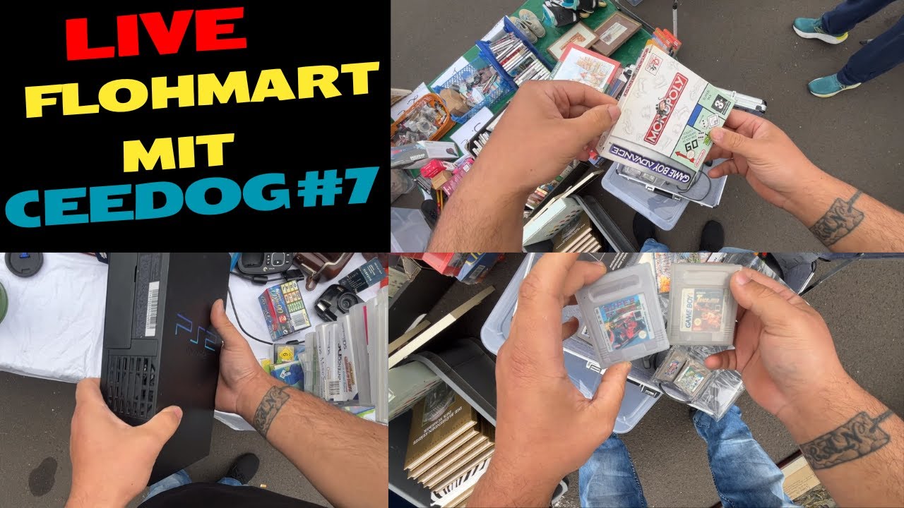 Live Flohmarkt #7 Flohmarkt NINTENDO SPIELE OVP // PLAYSTATION // SWITCH //PS2 KONSOLE !