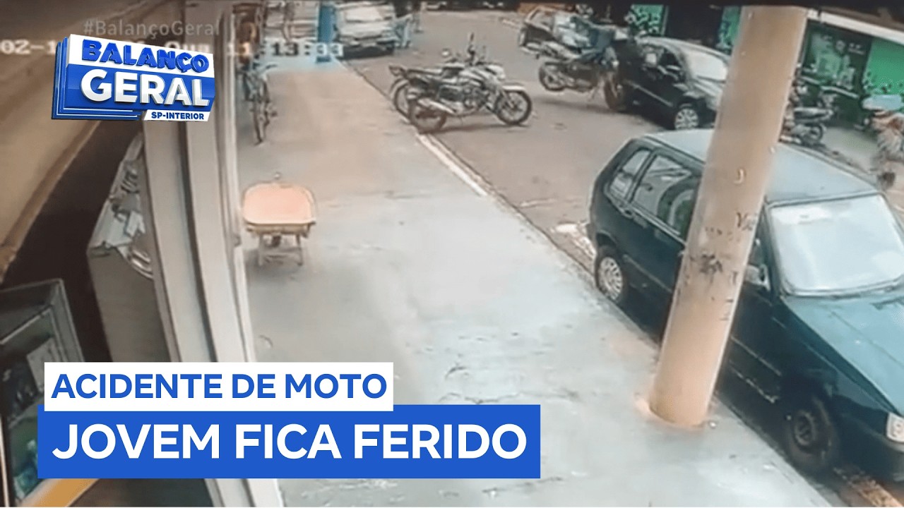 Motociclista fica ferido em acidente com carro em Franca (SP)