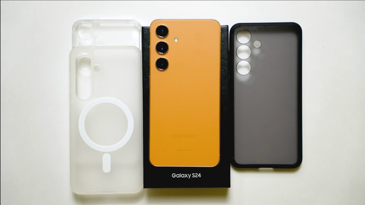 S24 Sandstone Orange Unboxing | Spigen Ultra Hybrid & Ringke Fusion Case Review