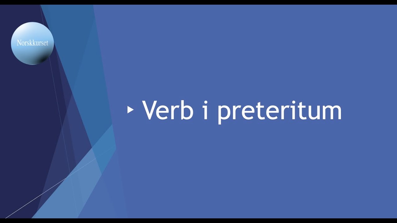 Verb i preteritum