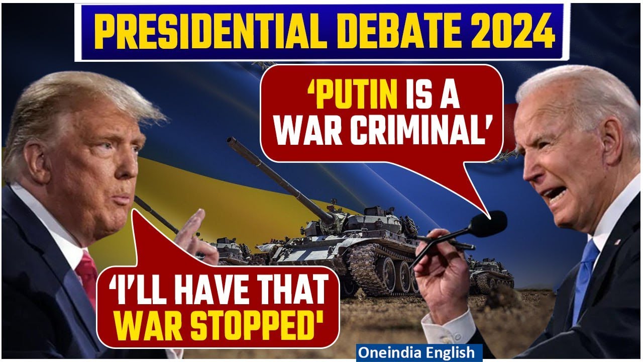 Trump & Biden Clash Over Russian President Putin On Live TV Debate | Presidential Poll 2024 Showdown