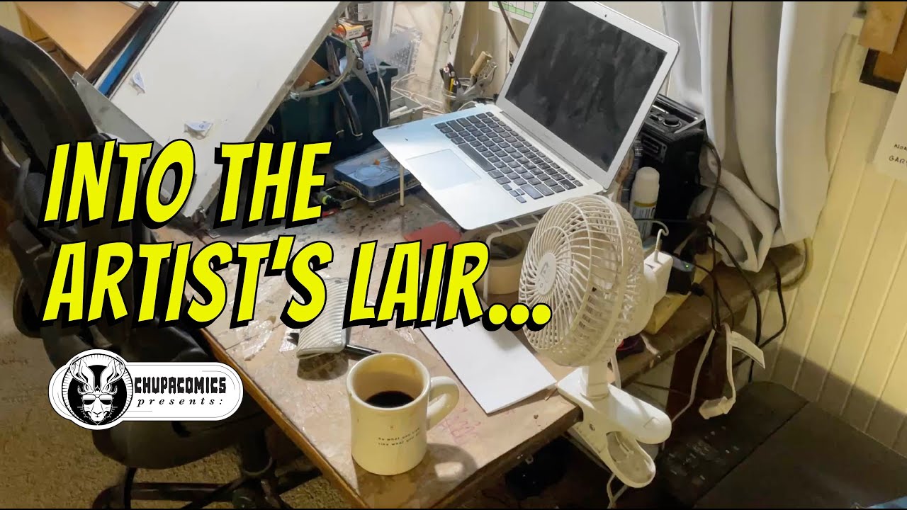 A visit into my artist's lair...