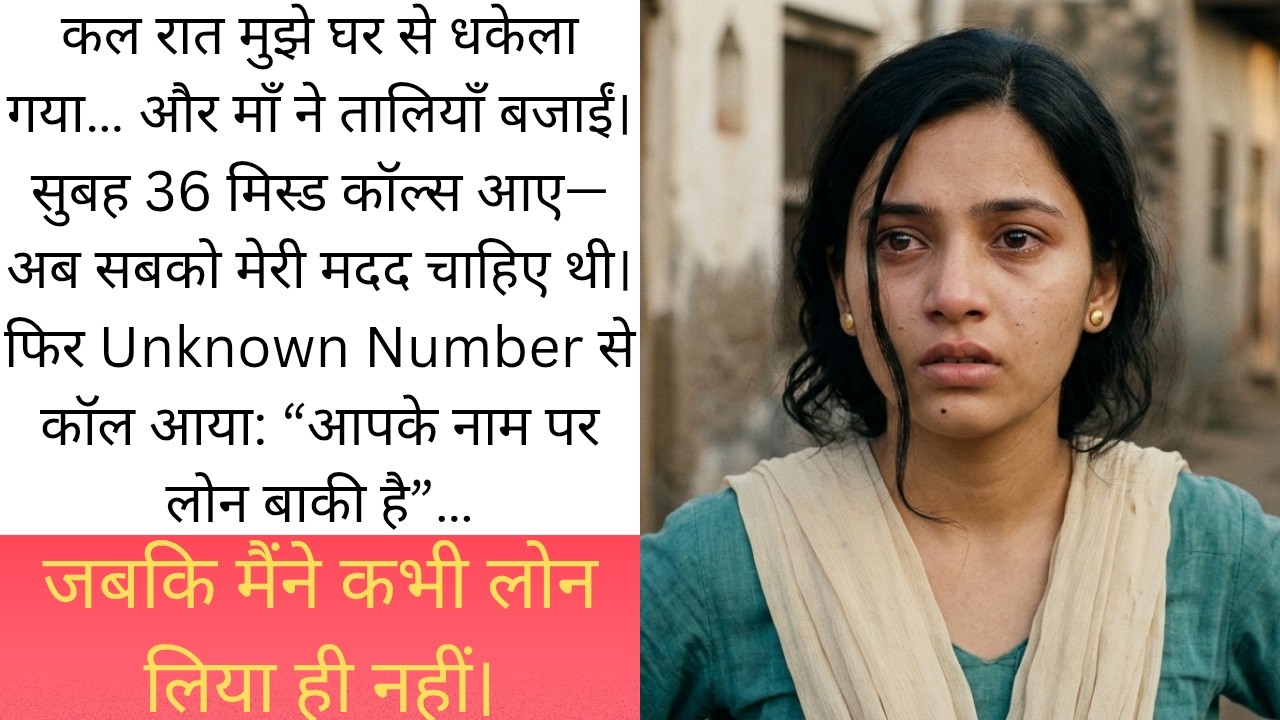 माँ ने मुझे घर से निकाल दिया… और अगली सुबह मेरे नाम पर “लोन” निकला | Hindi Family Drama Story