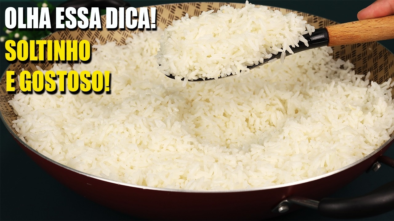 Chega de Arroz EMPAPADO! DICA TOP para INICIANTES de Como Fazer o Arroz Branco SOLTINHO e GOSTOSO!