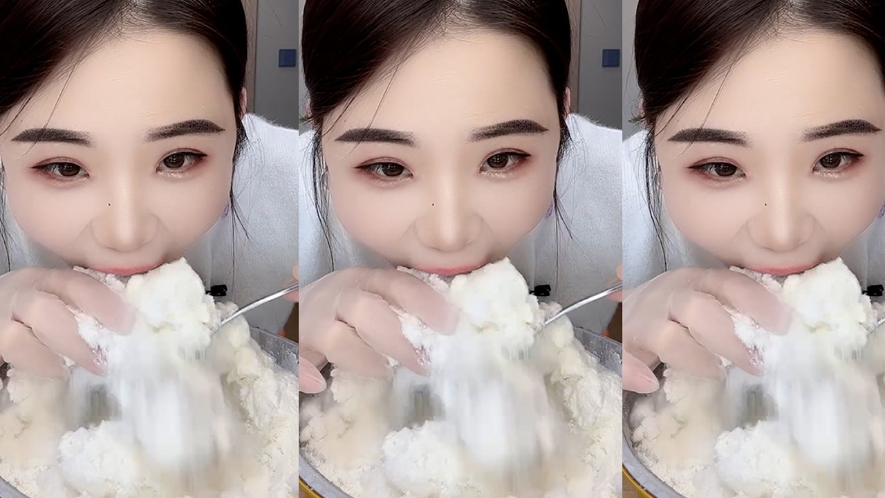 only YY ASMR - Ice Eating ASMR- Freezer Frost Eating ❄️❄️❄️