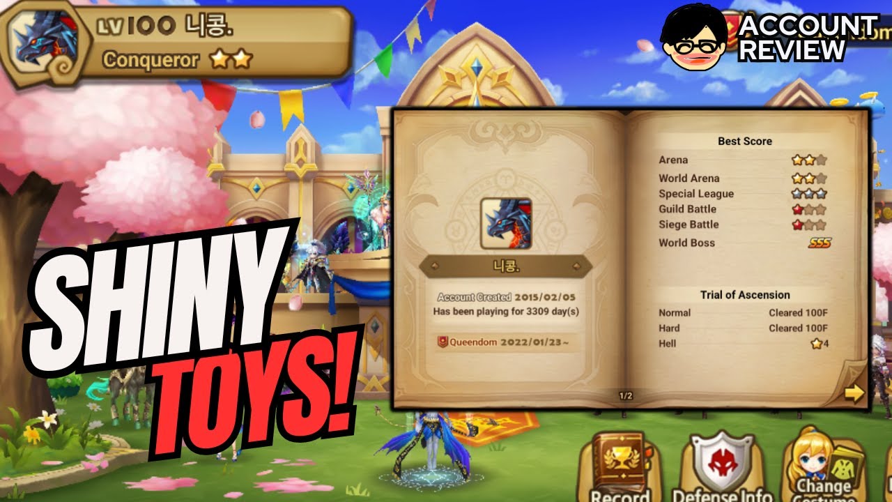 Reviewing My New Account! - Summoners War