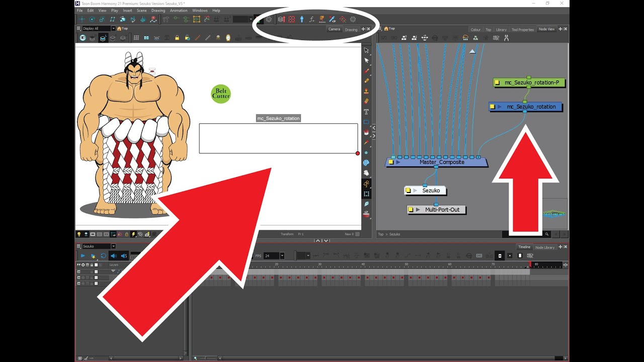 Копировщик поз и главные контроллеры в ToonBoom Harmony