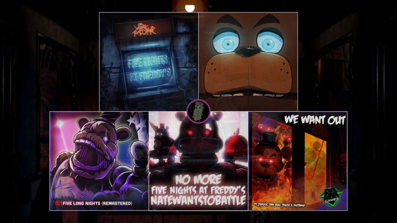 Five Nights At Freddy’s 1 Mega Mashup | TLT, DAGames, CG5, JT Music, NateWantsToBattle and MORE
