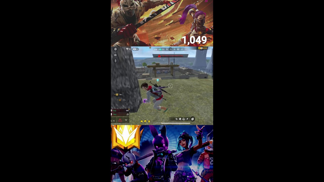 free fire max live rank push