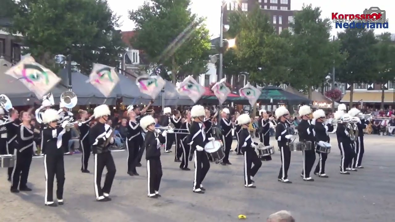 Drum  en Showfanfare Jong Advendo tijdens Taptoe Purmerend 2022