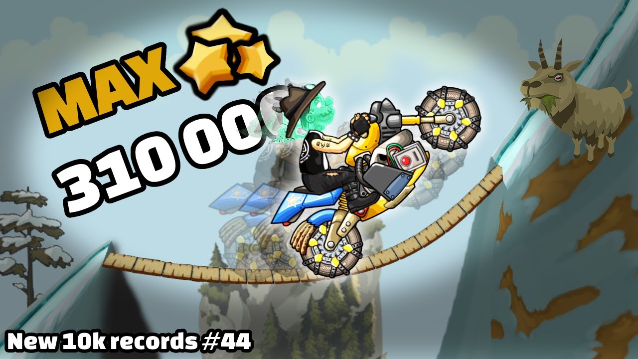 😱 I MAXED my MOUNTAIN - New 10k records #44 - Hill Climb Racing 2 🍜