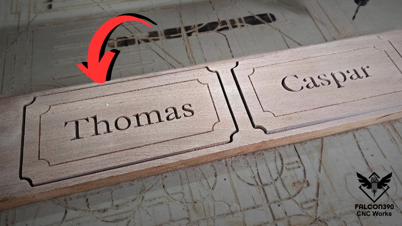 Transforming Sapele Wood into Stunning Custom Name Signs | Precision CNC Woodworking