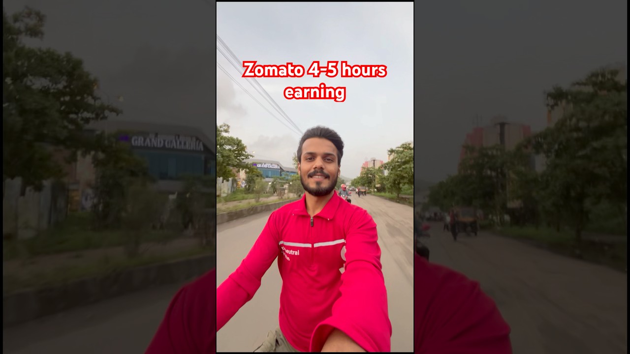 Zomato 4 hours earning | Zomato part time job ॥ #zomato