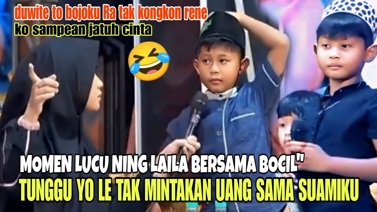 MOMEN LUCU NING UMI LAILA BERSAMA BOCIL 