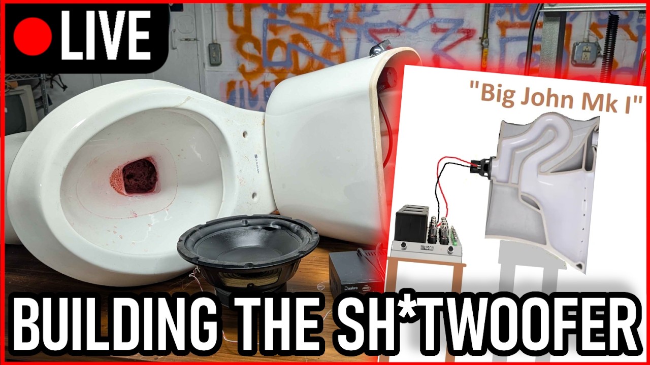 [LIVE] Building THE S**TWOOFER - A Toilet Based Loudspeaker Design