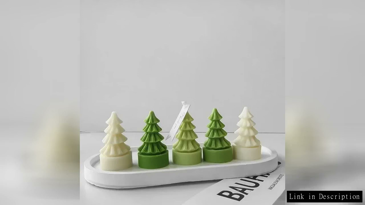 3D Christmas Tree Candle Silicone Mold Handmade Xmas Gifts Plaster Resin Ornaments Mould Soap Candle