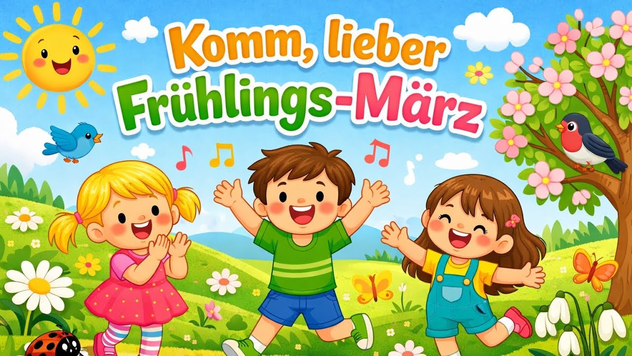🌷☀️🌸 Komm, lieber Frühlings-März 🌸 Kinderlied