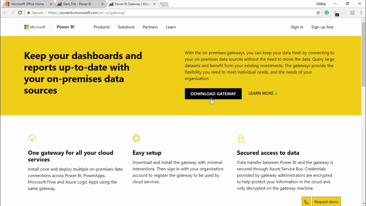 Power BI - Install and configure a personal gateway