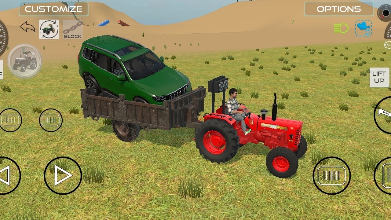 Caption: Tractor mein three wheeler gadi bhar ke shahar ja rahe the… raste mein achanak gadi kharab 