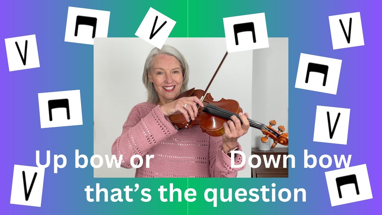 Up bow or Down bow , that's the question! #violinlesson