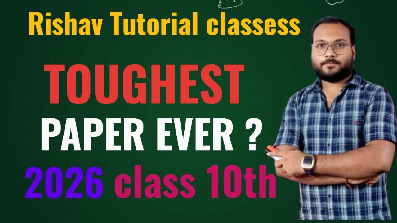 Class 10 Maths TOUGHEST PAPER EVER? CBSE Exam 2026, My Request To CBSE 🙏