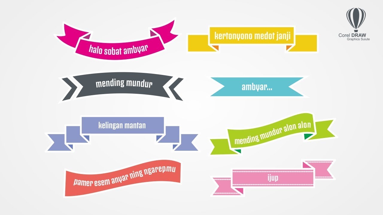 CARA BIKIN ANEKA MOTIF PITA RIBBON - BELAJAR CORELDRAW