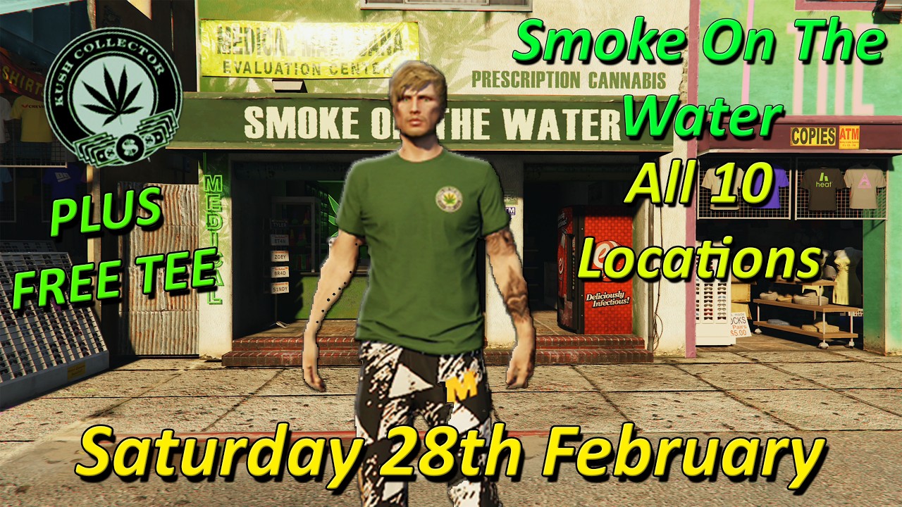 Smoke On The Water Daily Collectible, All 10 Locations Saturday 28th February - GTA Online