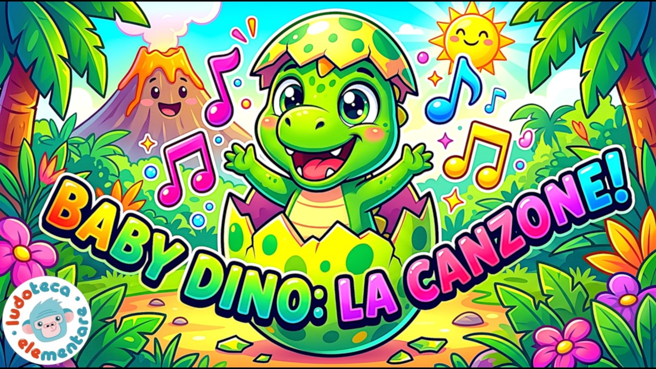 BABY DINO 🦖 La Danza dei Dinosauri (stile Baby Shark) | Canzoni per Bambini | Ludoteca Elementare