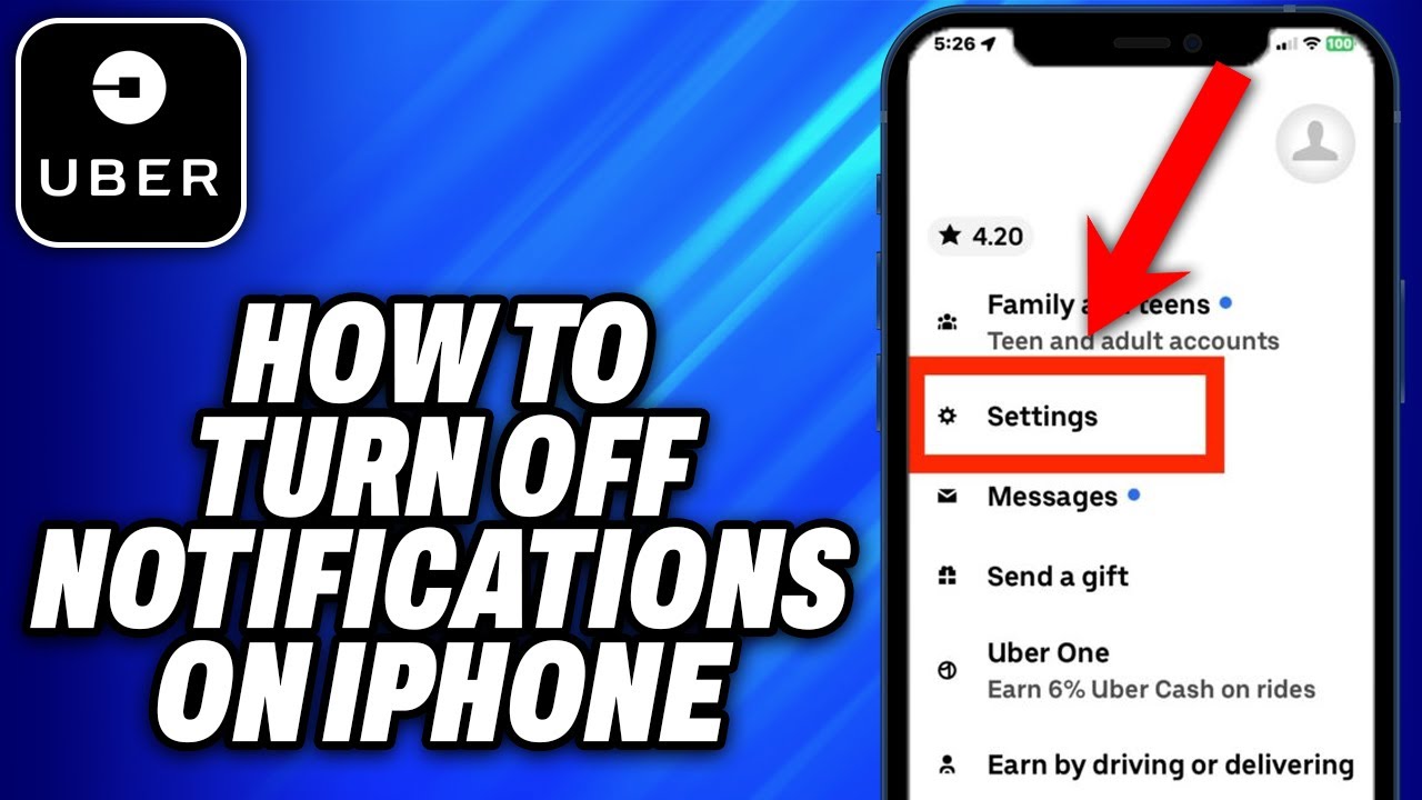 How To Turn Off Uber Notifications on iPhone - Easy Fix