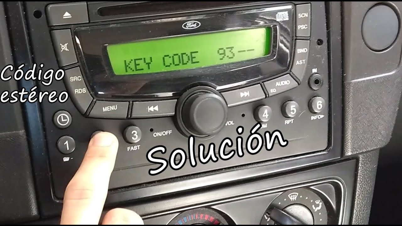 Key code / Codigo para el estereo / Ford eco sport