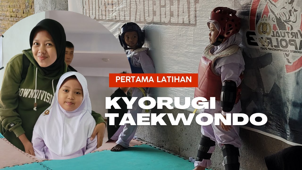 Latihan Kyorugi taekwondo pertama kalinya #taekwondo #tekwondo #kyorugi #latihan #sabuk #dojang