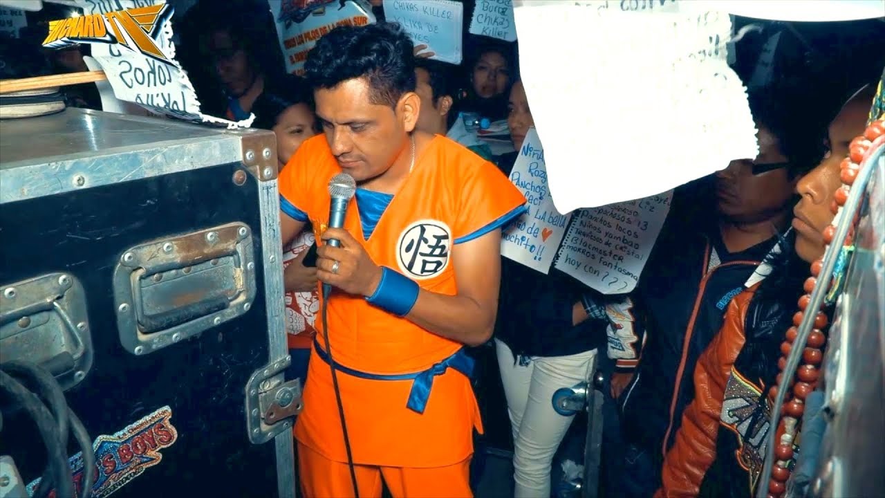 SONIDO LUCKY STAR SE DISFRAZA DE GOKU PLAZA LOS GALLOS BATALLA SONIDERA