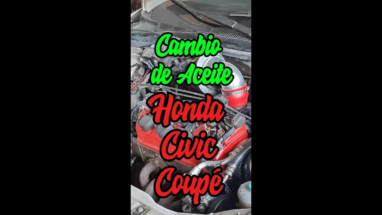 Cambio de Aceite Honda Civic coupe 2003 | Tutorial FÁCIL (para mortales) | Garage del Lobo