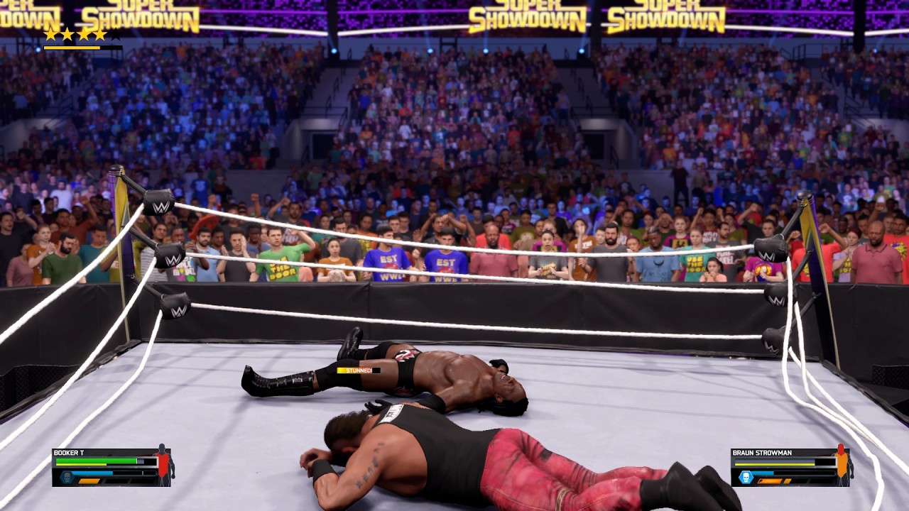 WWE 2K25 Booker T vs Braun Strowman