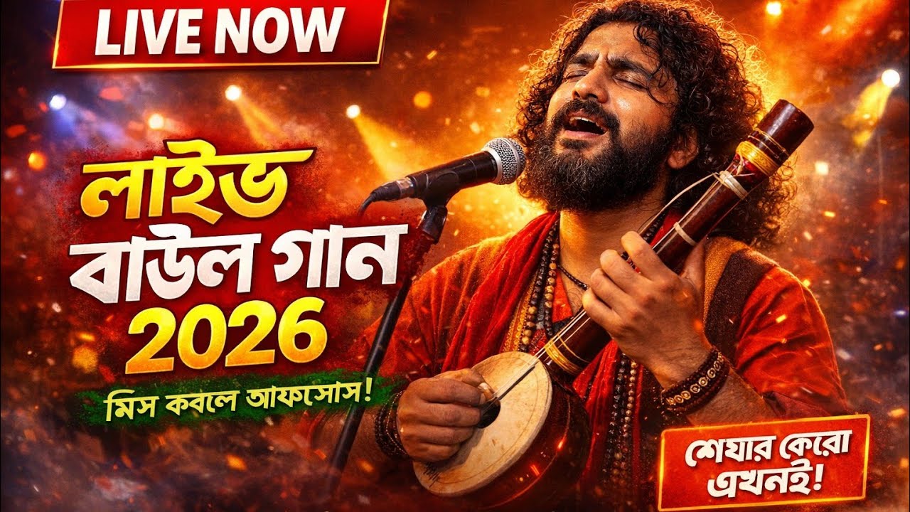 🎶 গ্রামবাংলার বাউল লাইভ | একদম সরাসরি পরিবেশনা