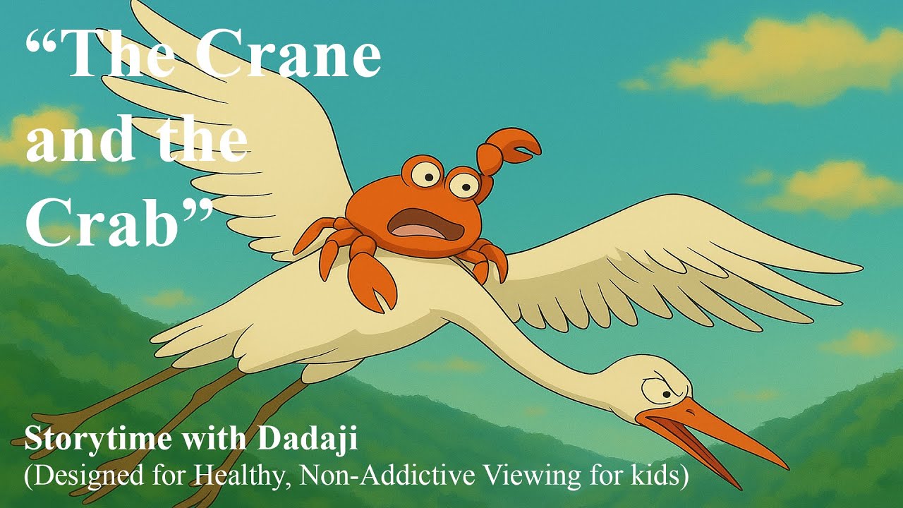Журавль и краб | Моральная история Панчатантры на английском языке | Время историй с Дададжи