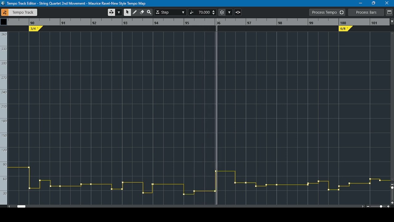 First Step on Creating a Mockup | Manual Tempo Mapping in Cubase 14 | Maurice Ravel String Quartet