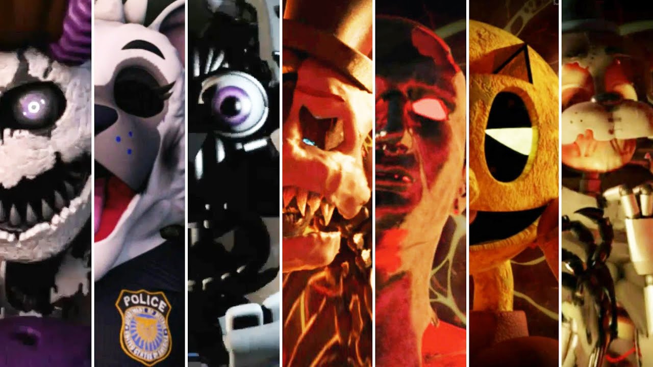 Animator's Hell 1 & 2 - All Jumpscares / Animatronics