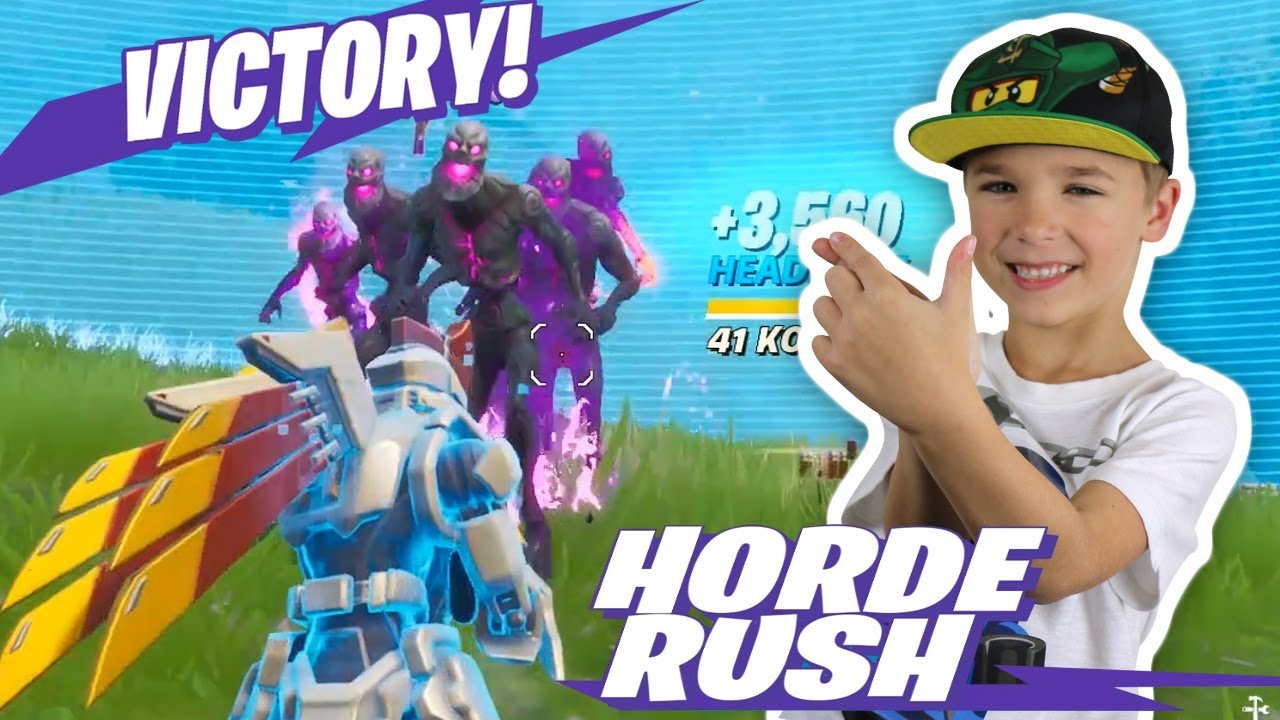 DEFEATING FINAL BOSS in FORTNITE HORDE RUSH