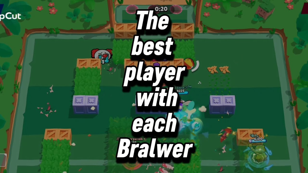 The best player with each Brawler 