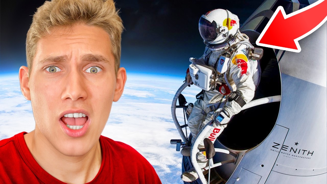 הוא קפץ צניחה חופשית מהחלל?!