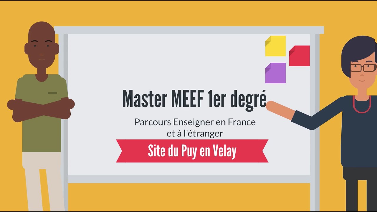 Présentation du Master MEEF 1er degré - Parcours EEFE